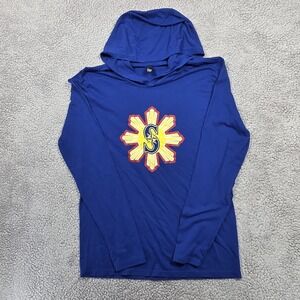 SEATTLE MARINERS MLB FILIPINO ADULT MEDIUM M LONG SLEEVE BLUE HOODIE PHILIPPINES